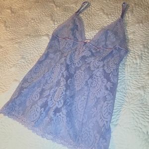 💜 NWOT Victoria's Secret lilac lace chemise M